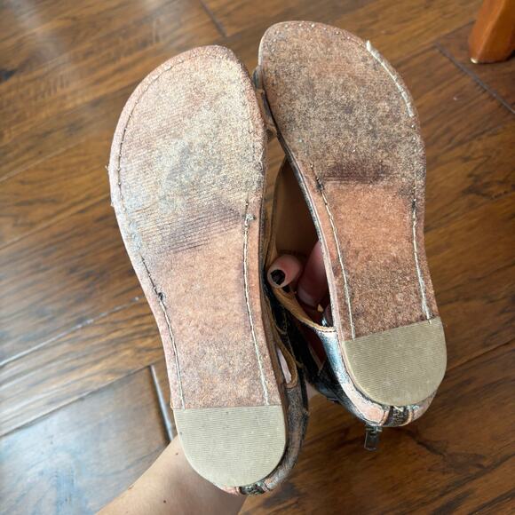Bed Stu Women’s Soto Distressed Leather Sandals Sz 7 Gladiator Boho Bohemian - Picture 7 of 11